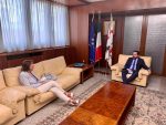 Cagliari, 27 maggio 2020 - Visita ufficiale in Consiglio regionale della Rappresentante del Governo per la Regione Sardegna. La Prefetta Amalia di Ruocco.