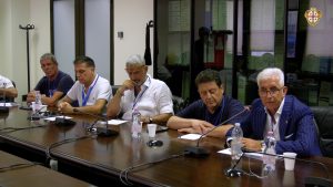 Nella foto l'incontro tra i capigruppo e i rappresentanti del Corpo dei Forestali