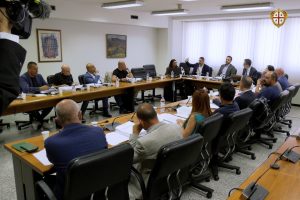 Nella foto un momento della seduta della terza commissione