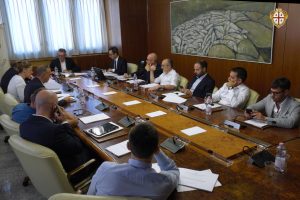 Nella foto la conferenza dei capigruppo