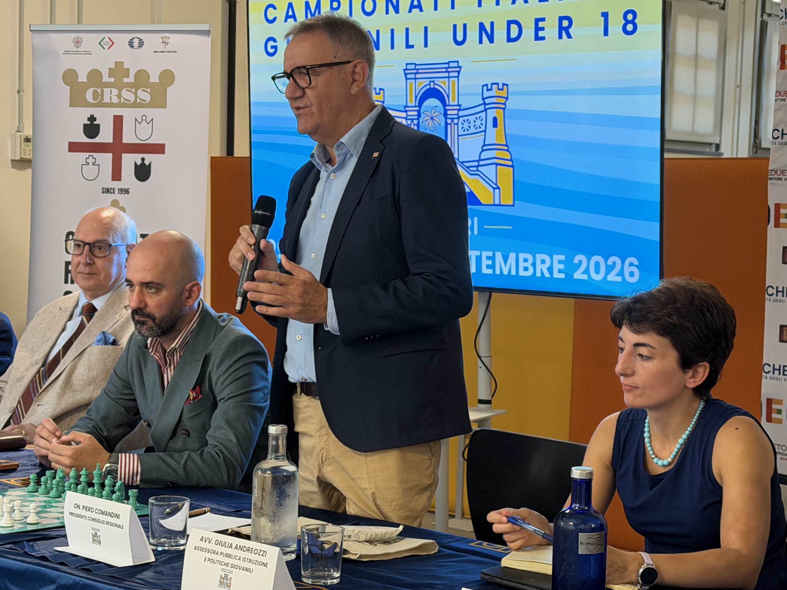 Presidente Comandini a presentazione Campionati Italiani giovanili di scacchi: "Disciplina che allena anche la mente"