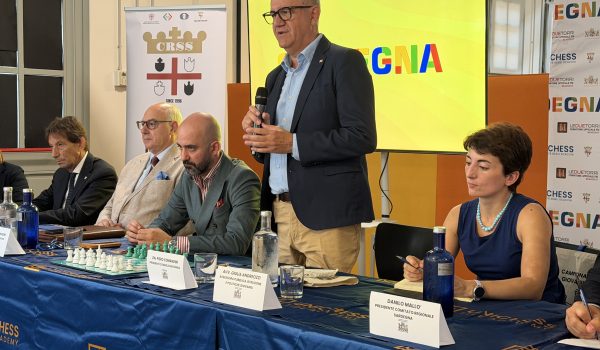 Presidente Comandini a presentazione Campionati Italiani giovanili di scacchi: "Disciplina che allena anche la mente"